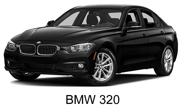 auto BMW 320 para transportacion ejecutiva en categoria de lujo