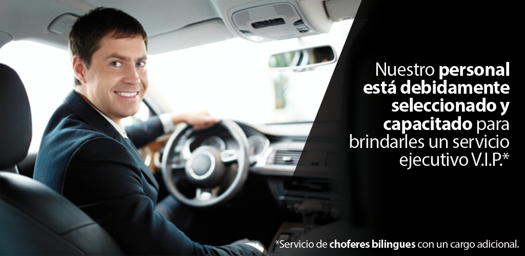 Operadores altamente capacitados en la renta de auto con chofer